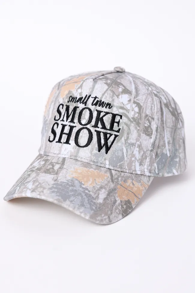 Small Town Smoke Show Camo Trucker Hat sold by Zulily product image thumbnail 4