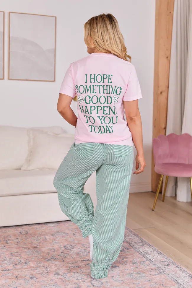 Good Things Happen Light Pink Graphic Tee sold by Zulily product image thumbnail 4