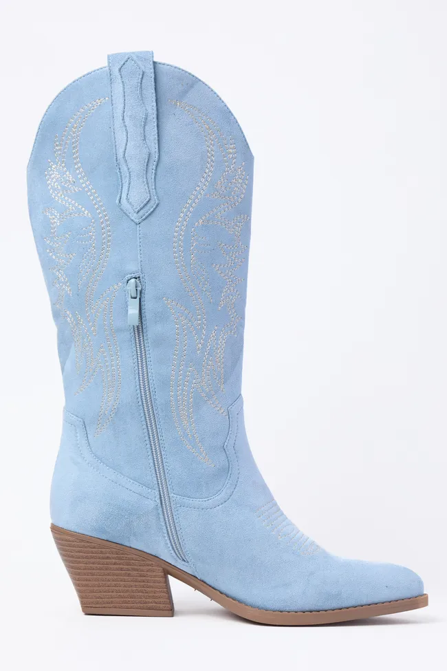 Jubilee Blue Cowboy Boots sold by Zulily product image thumbnail 3