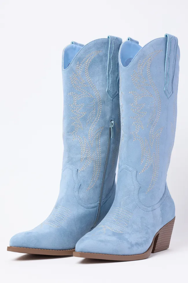 Jubilee Blue Cowboy Boots sold by Zulily