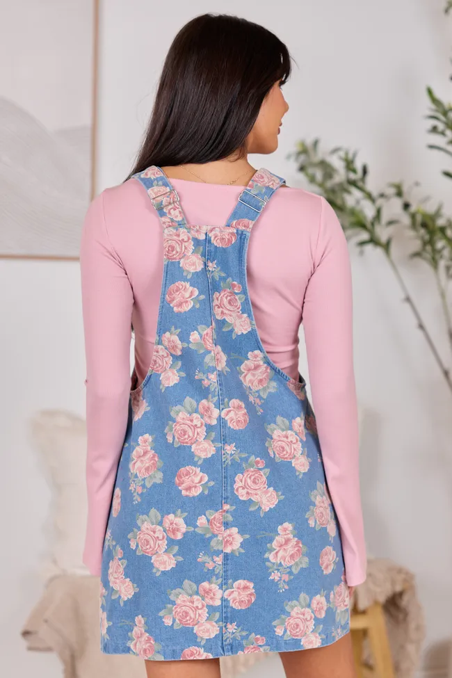 Chase Pink Rose Overall Dress sold by Zulily product image thumbnail 5