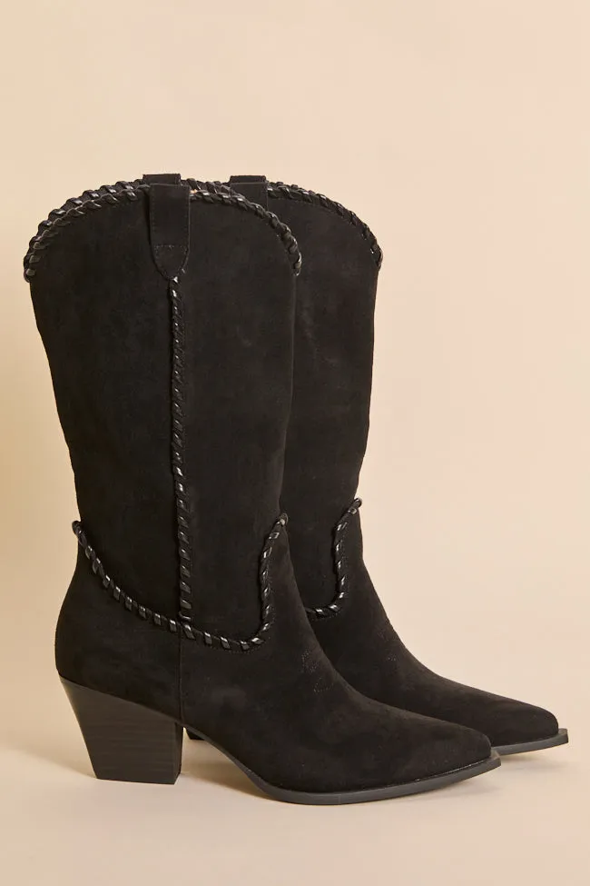 Tilley Black Whipstitch Cowboy Boots sold by Zulily product image thumbnail 4