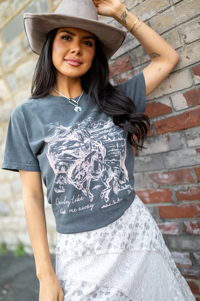 Cowboy Take Me Away Dark Grey Graphic Tee sold by Zulily