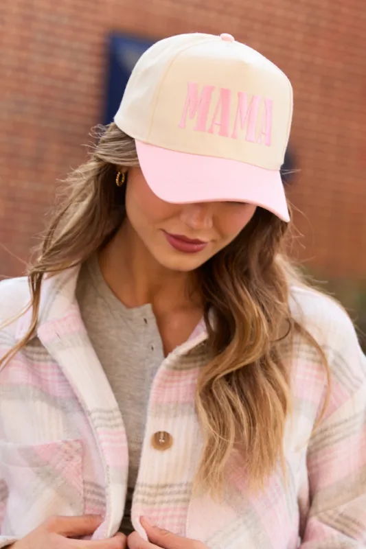 Mama Pink Trucker Hat made by Pink Lily
