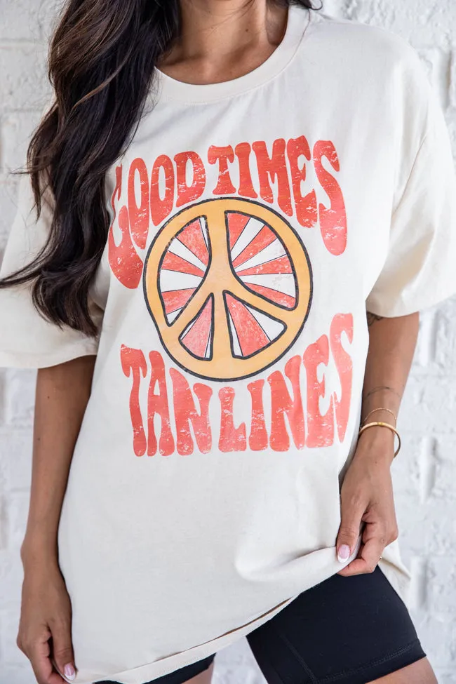 Good Times Tan Lines Ivory Comfort Color Graphic Tee sold by Zulily product image thumbnail 2