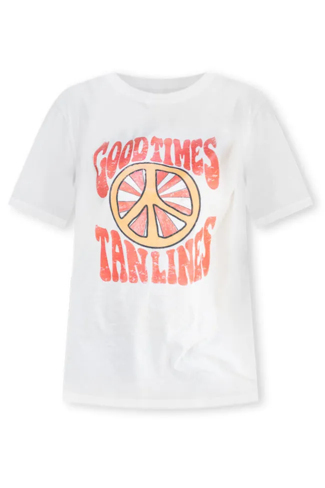 Good Times Tan Lines Ivory Comfort Color Graphic Tee sold by Zulily product image thumbnail 3
