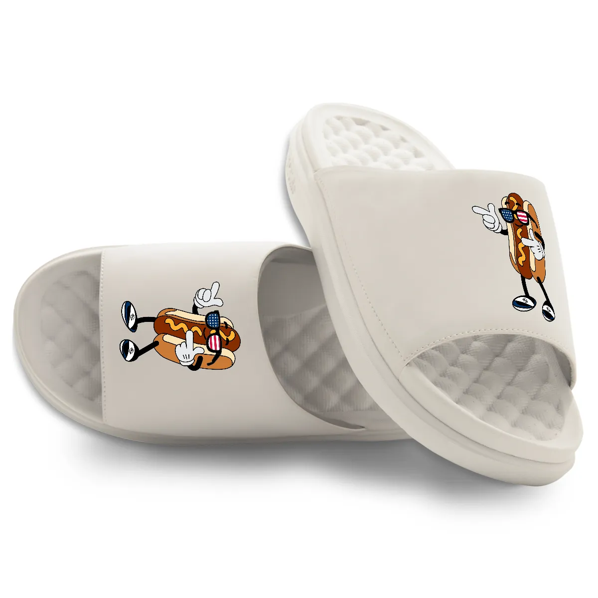 USA Hot Dog Motive Slide Sandals sold by Zulily product image thumbnail 4