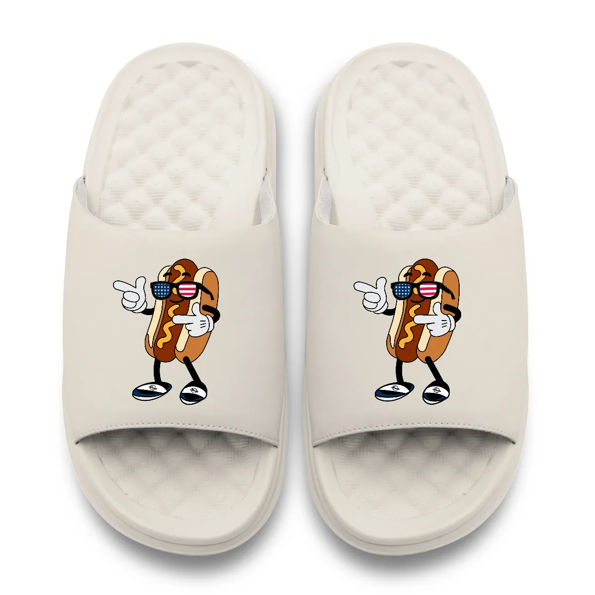 USA Hot Dog Motive Slide Sandals sold by Zulily product image thumbnail 5
