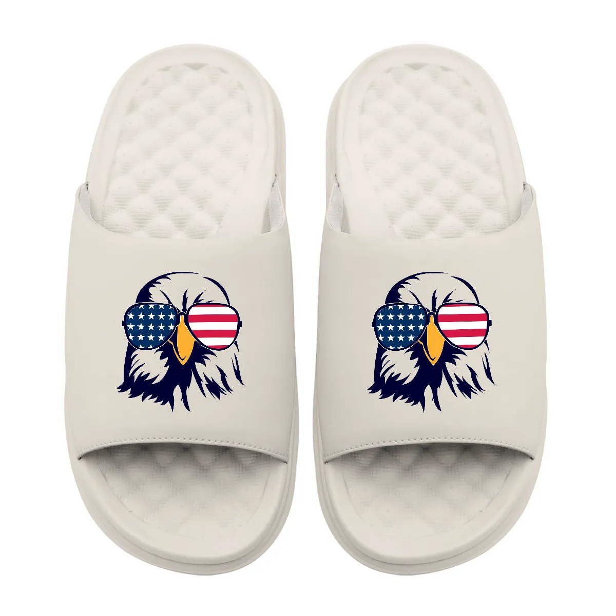 Bald Eagle Sunglasses Motive Slide Sandals sold by Zulily product image thumbnail 5