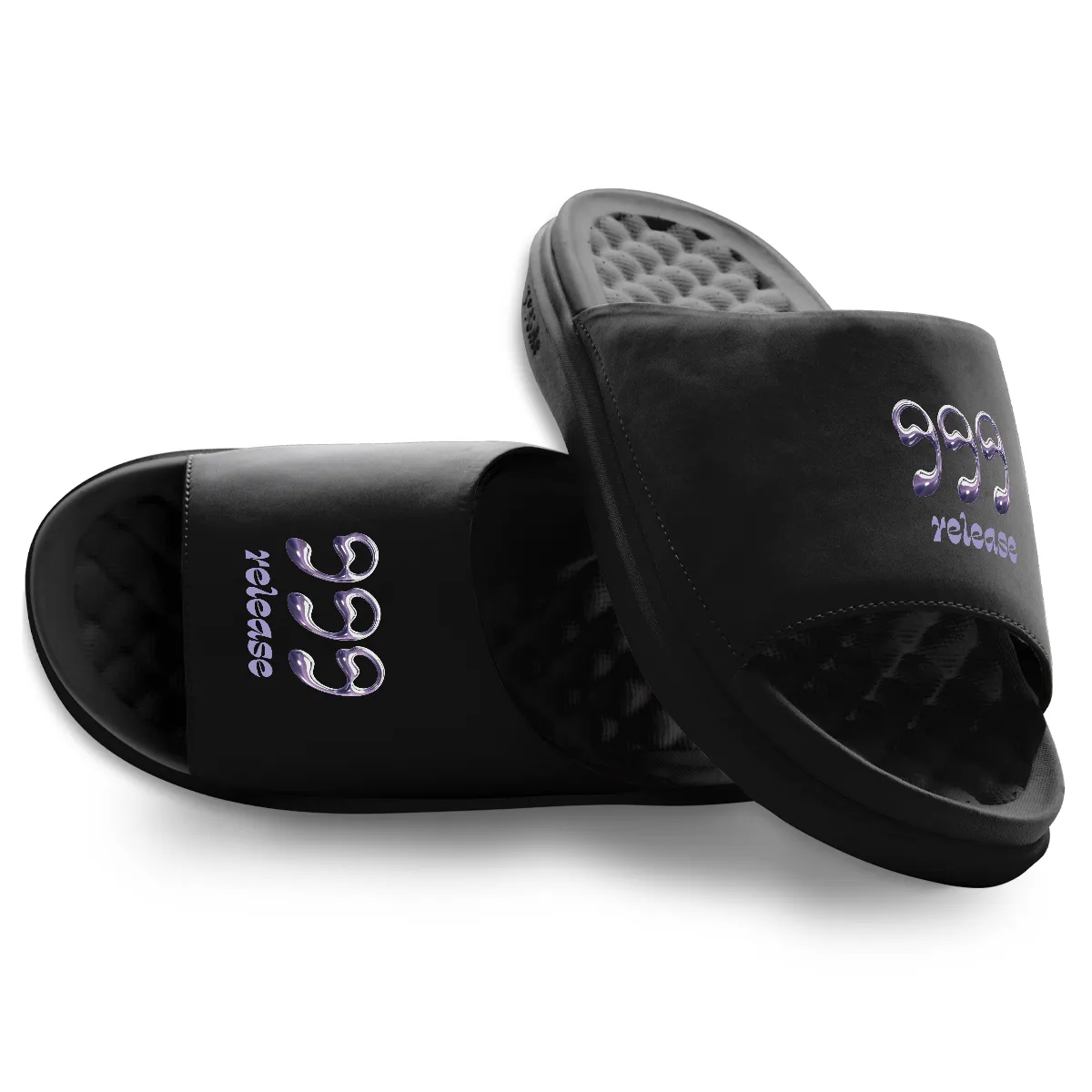 999 Angel Number Motive Slide Sandals sold by Zulily