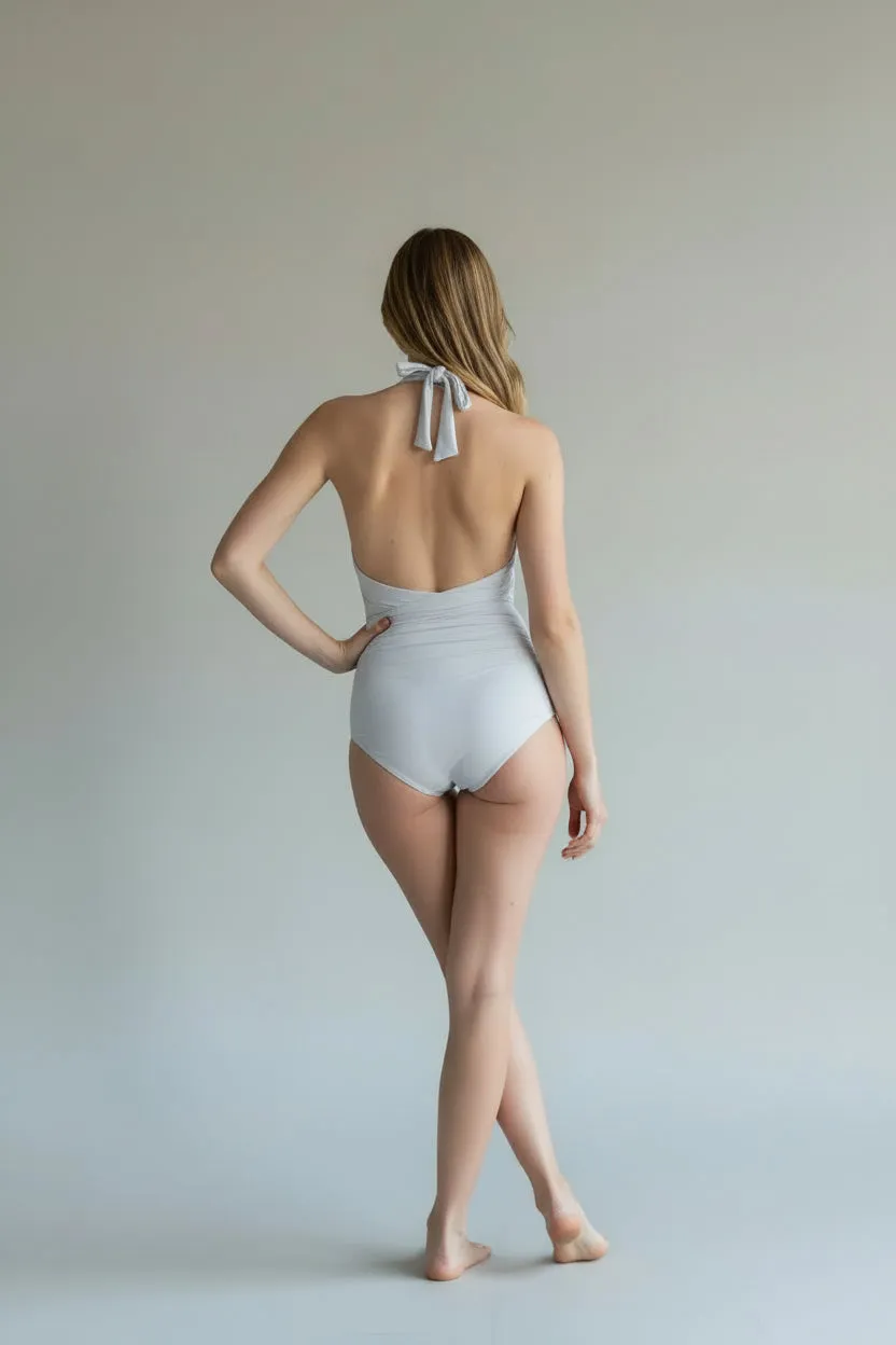 Christian Audigier Marilyn Halter One Piece White BMS111-318 sold by Zulily product image thumbnail 2