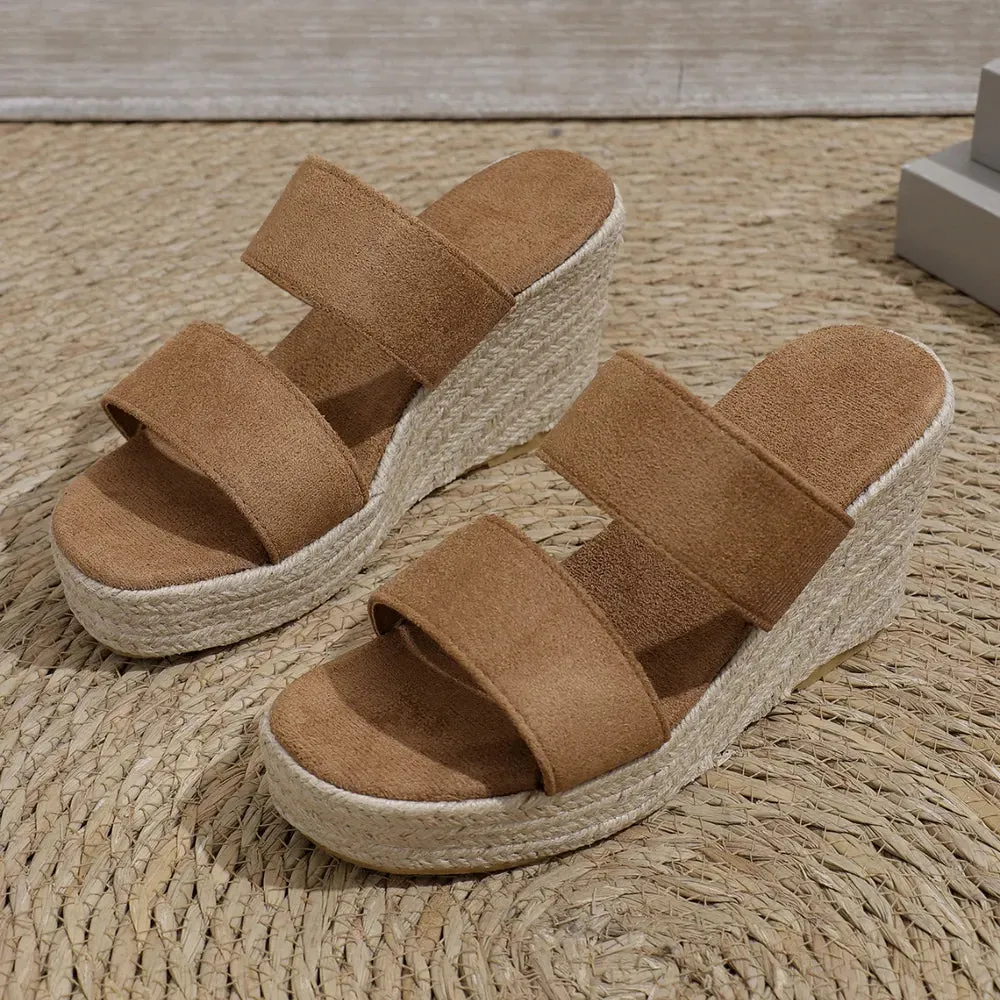 Open Toe Platform Wedge Sandals sold by Zulily product image thumbnail 2