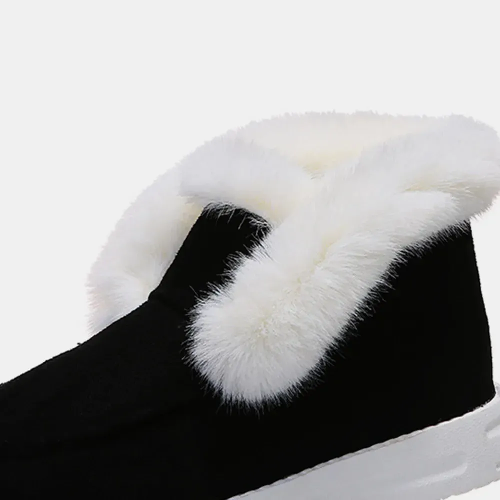 Furry Suede Snow Boots sold by Zulily product image thumbnail 5