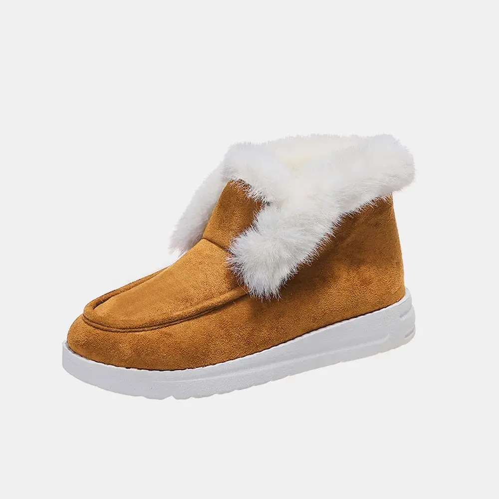 Furry Suede Snow Boots sold by Zulily product image thumbnail 2