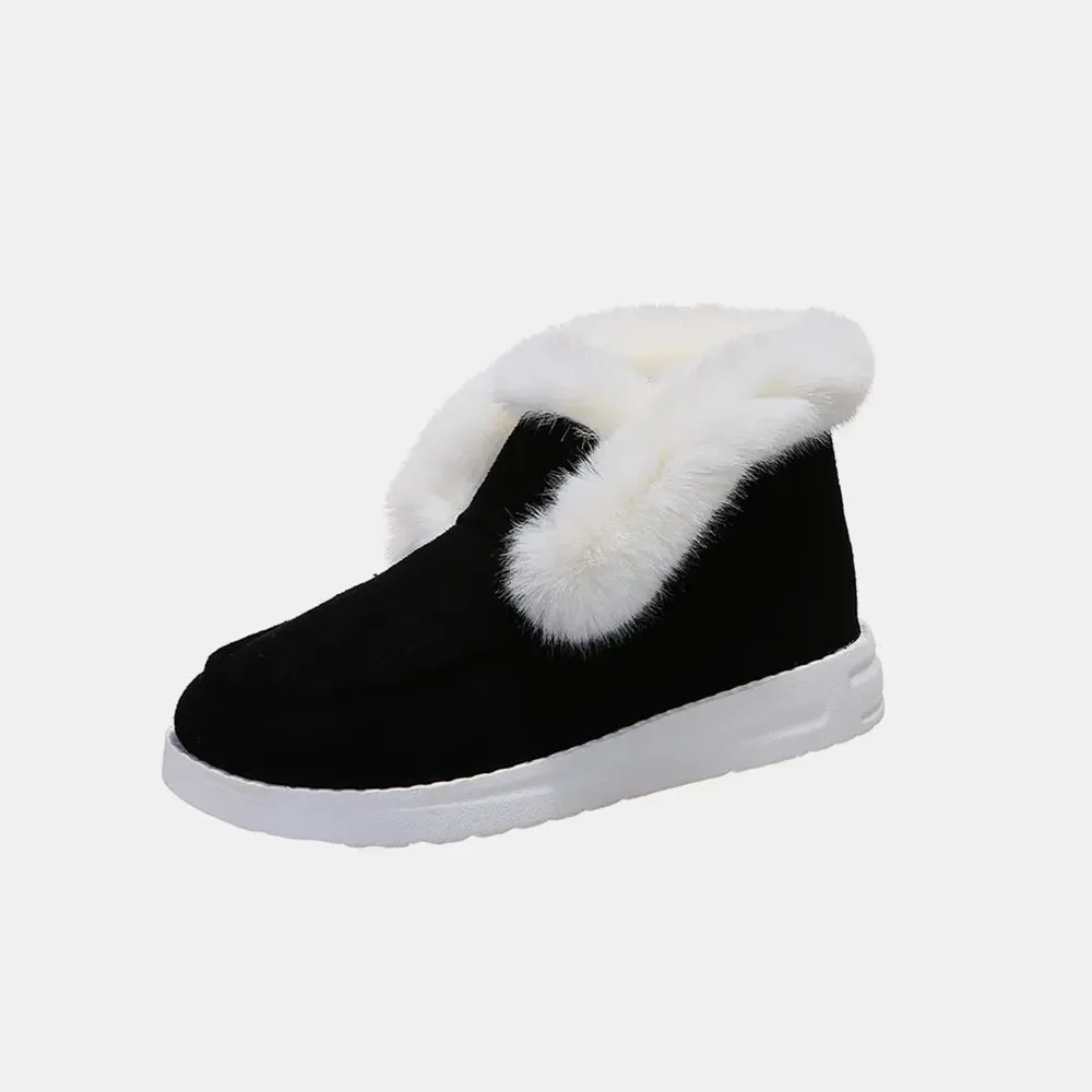 Furry Suede Snow Boots sold by Zulily product image thumbnail 3