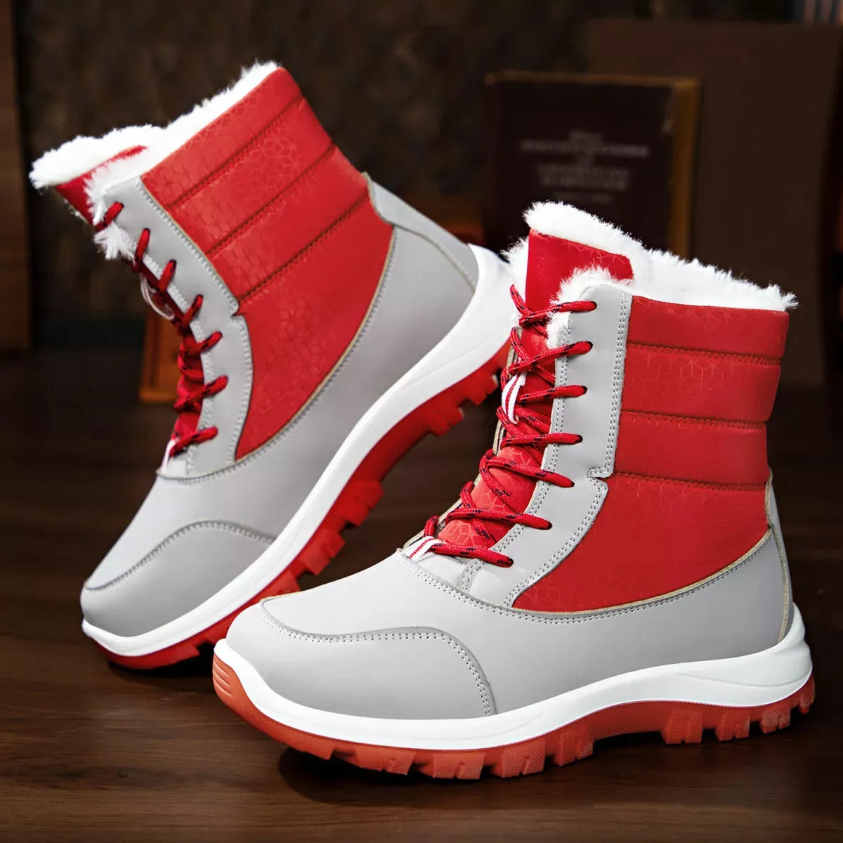 Winter Waterproof Snow Boots with Warm Fur Lining sold by Zulily product image thumbnail 5
