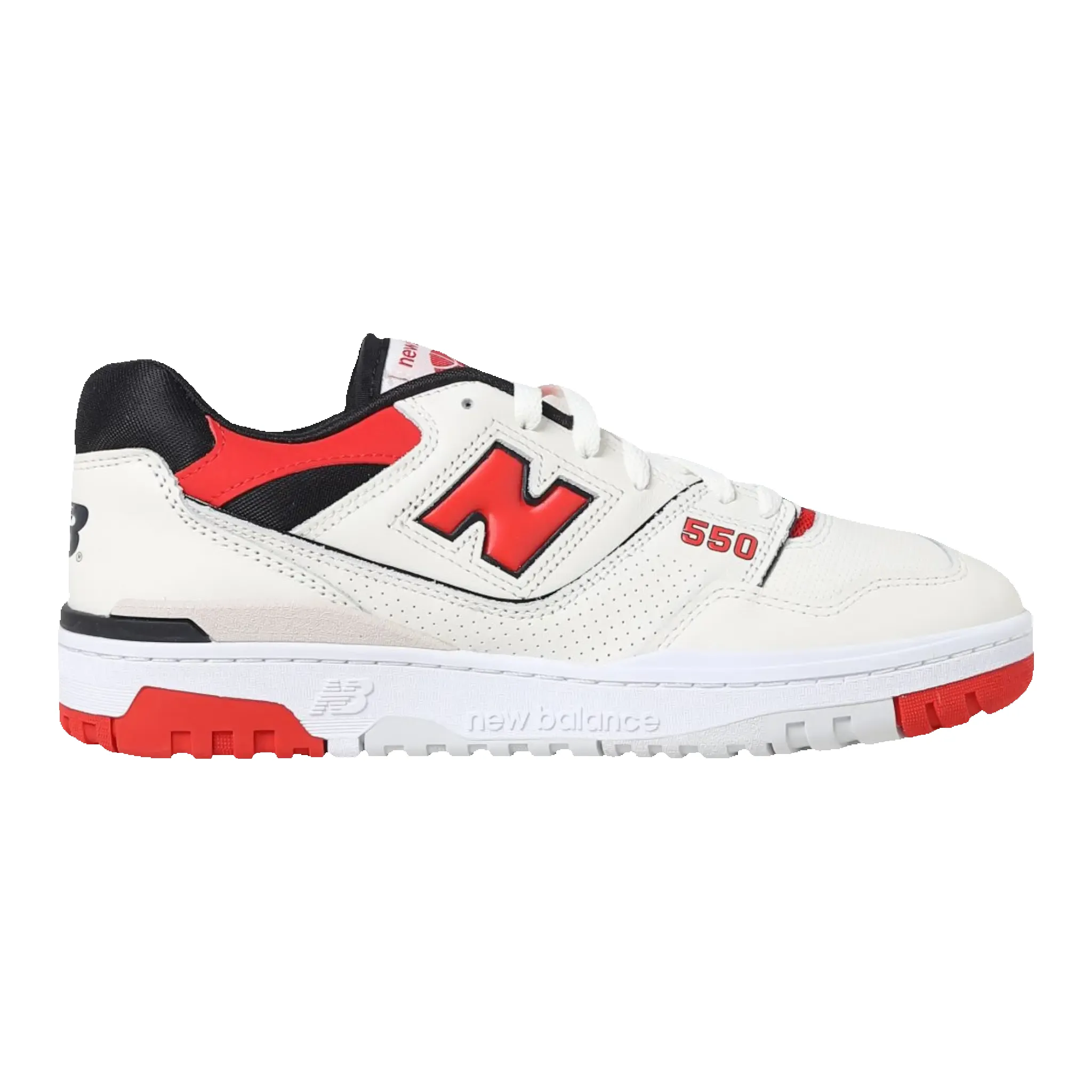 New Balance 550 Men Sneaker Sea Salt True Red sold by Zulily