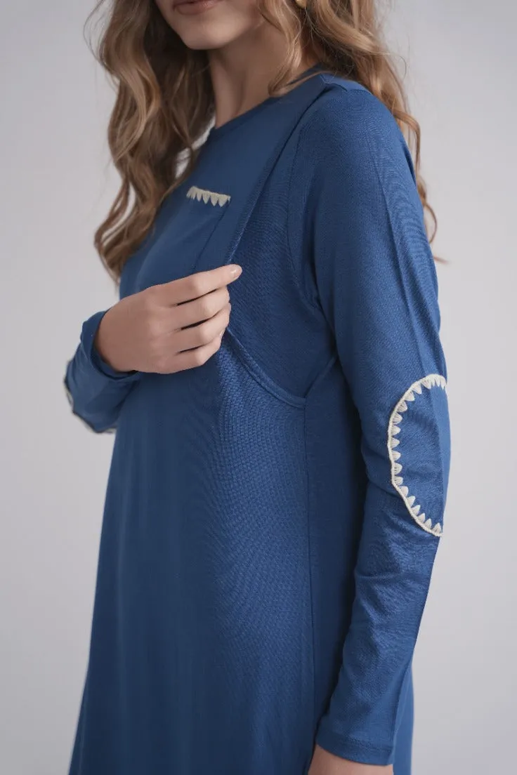Ecru Stitch Nursing Nightgown sold by Zulily product image thumbnail 3