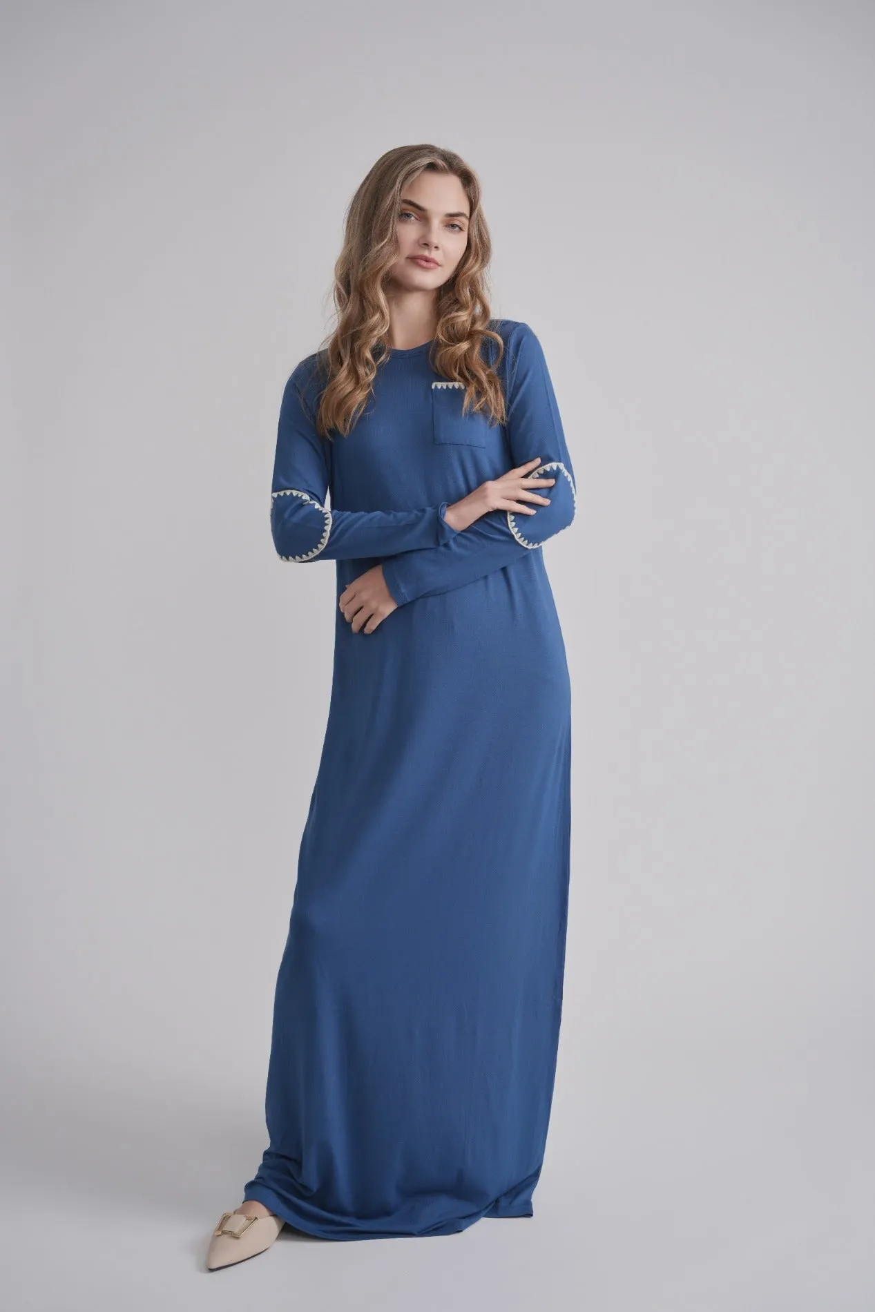Ecru Stitch Nursing Nightgown sold by Zulily