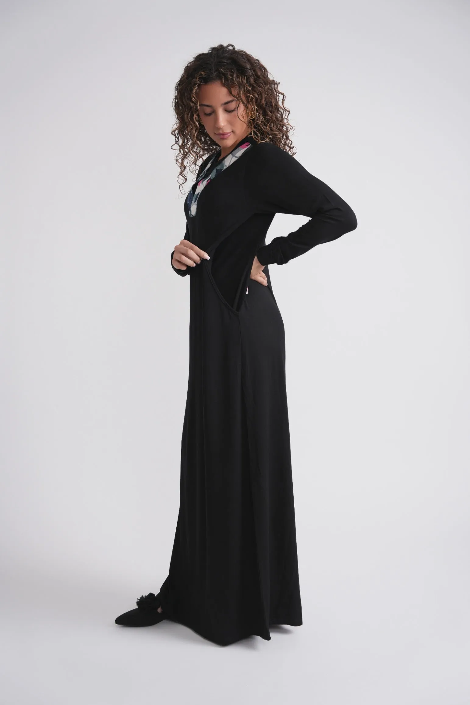 Printed V Nursing Nightgown sold by Zulily product image thumbnail 3