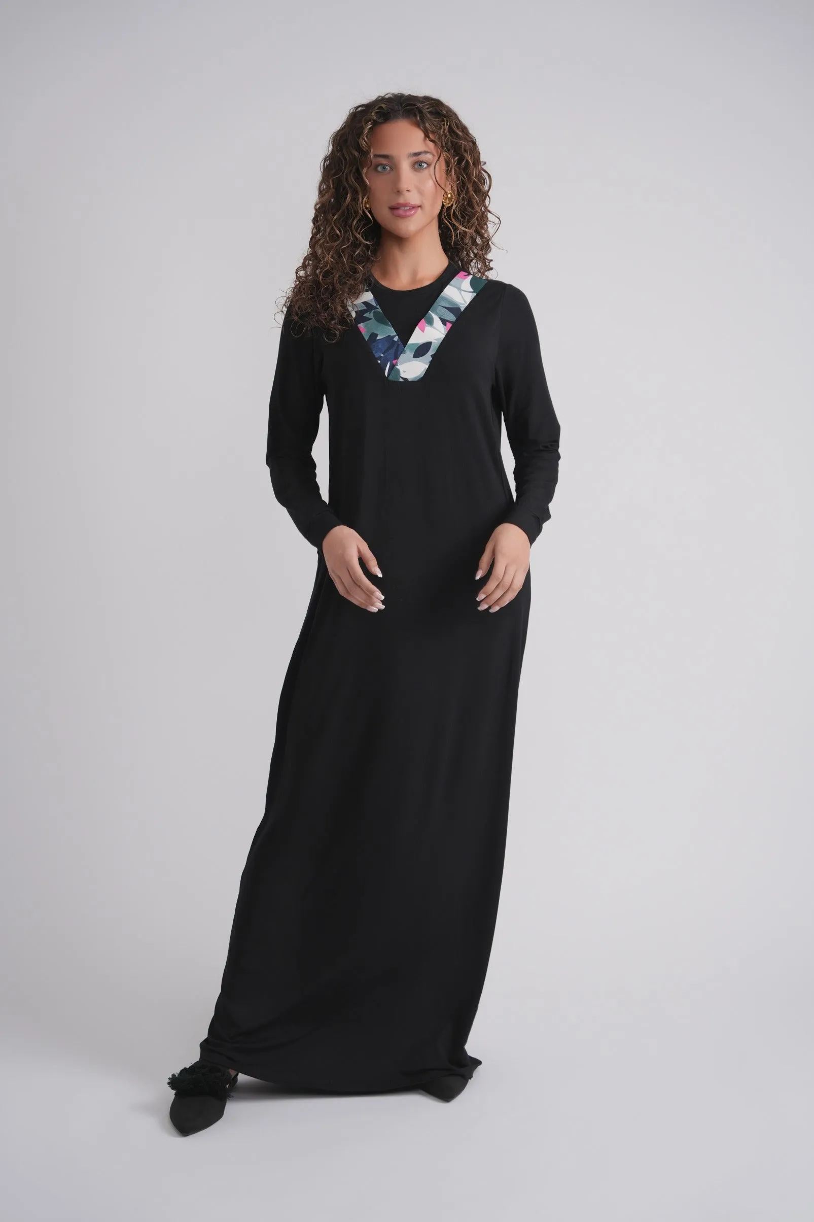 Printed V Nursing Nightgown sold by Zulily