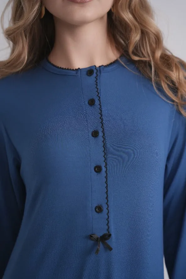 Scalloped Trim Nightgown sold by Zulily product image thumbnail 2