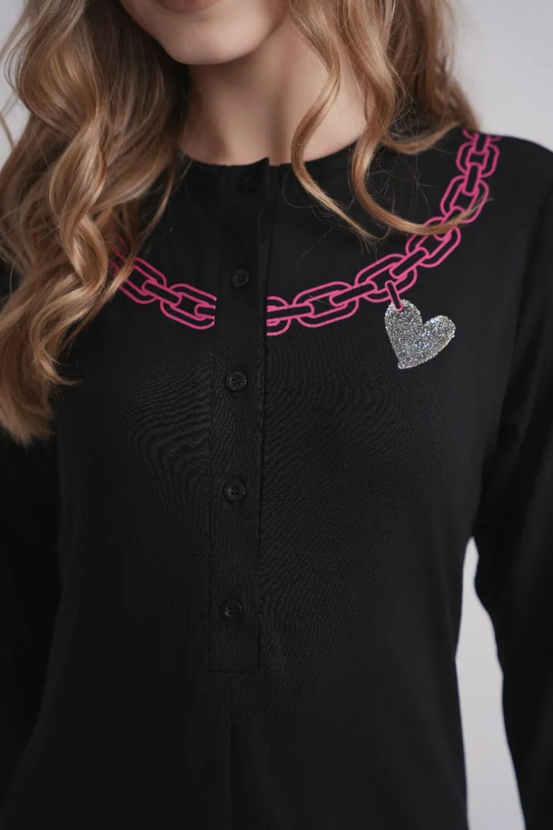 Chain Design Nightgown sold by Zulily product image thumbnail 2