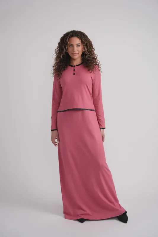 Nursing Nightgown With Matte Satin Trim made by Zulily
