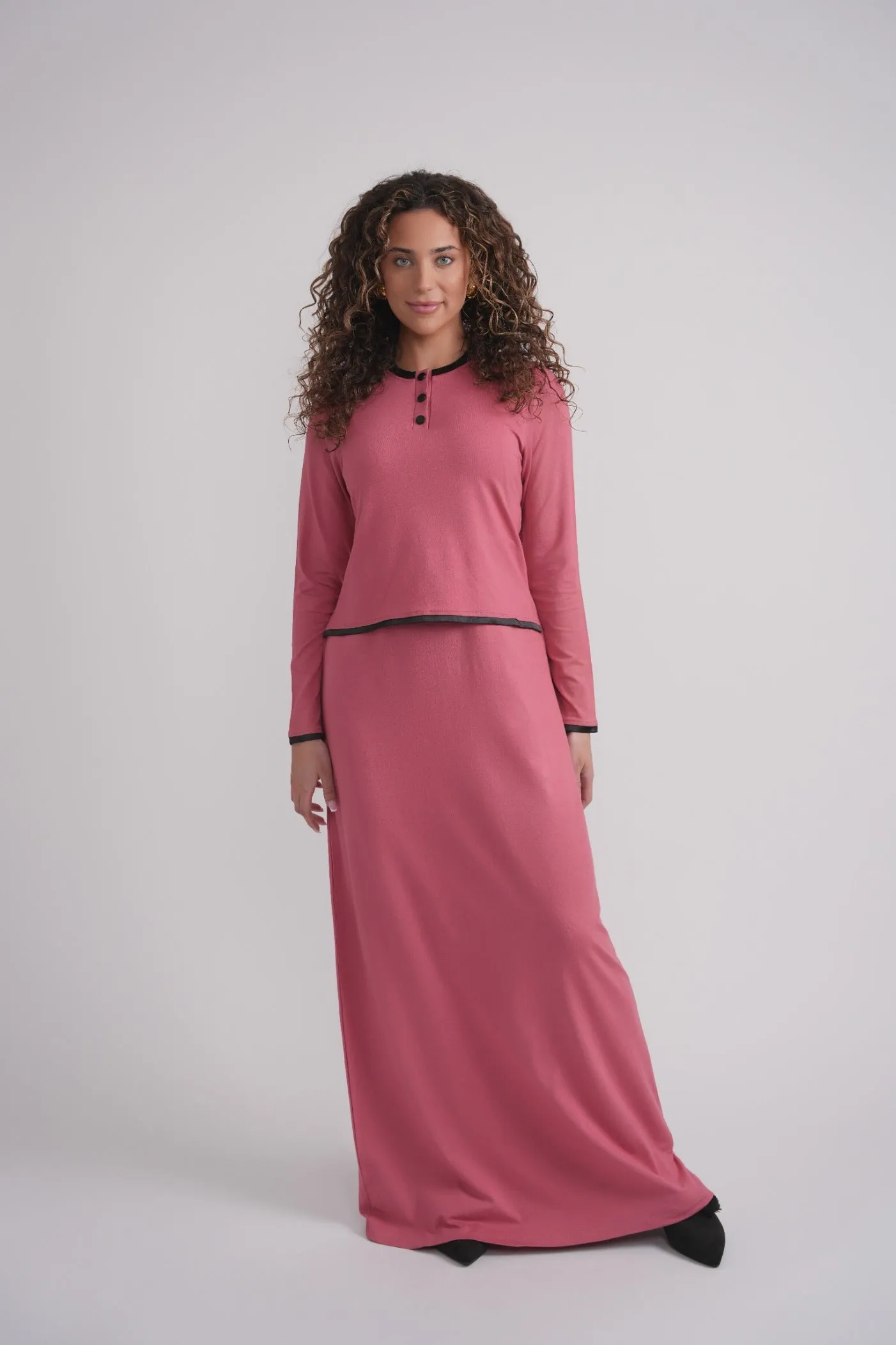 Nursing Nightgown With Matte Satin Trim sold by Zulily