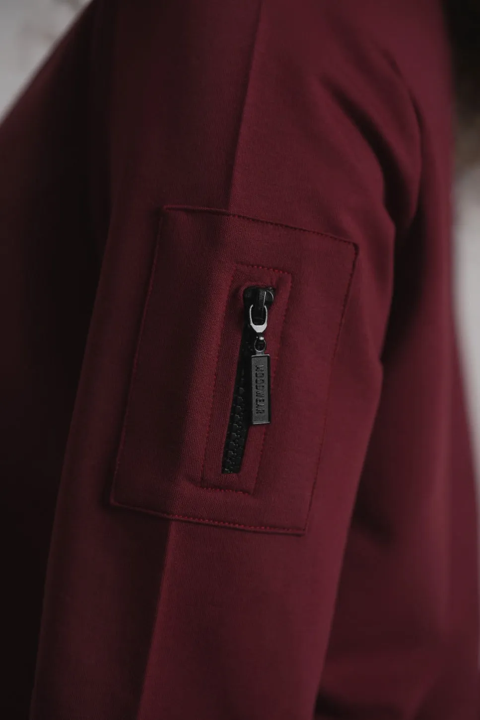 Dolman Sleeve Button Sweatshirt - Wine sold by Zulily product image thumbnail 3