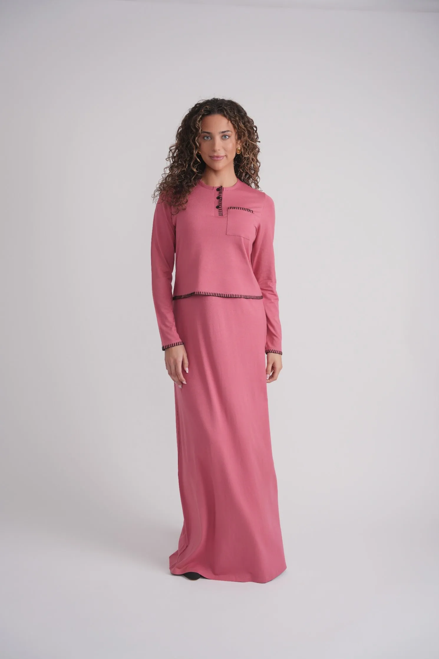 Blanket Stitch Nursing Nightgown sold by Zulily product image thumbnail 3