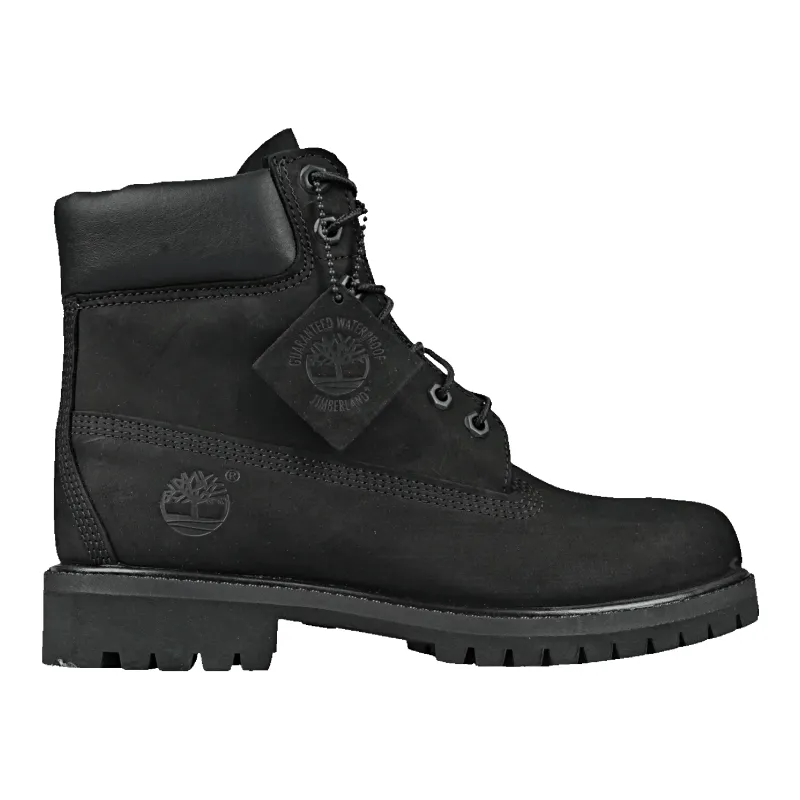 Timberland Premium 6 Inch Lace up Waterproof Boot Women Black made by Timberland