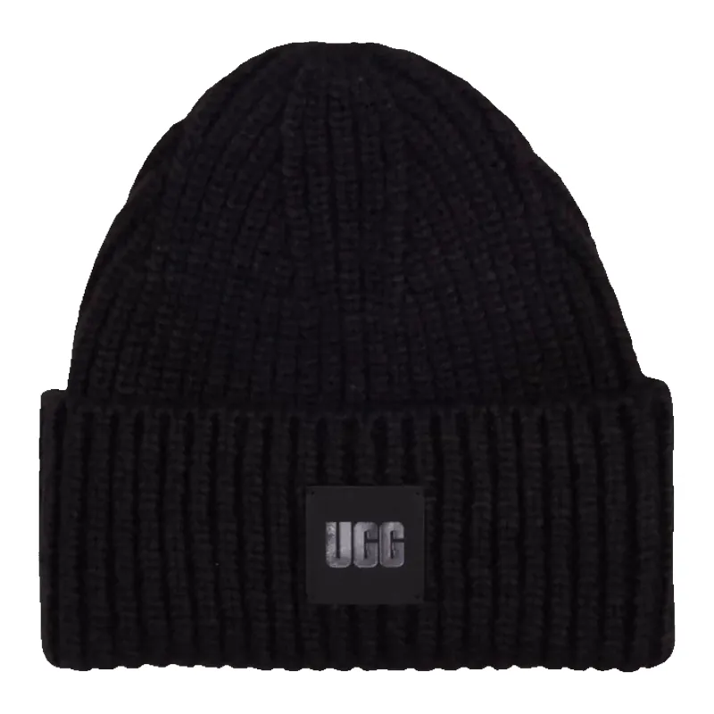 UGG Chunky Rib Beanie Women Beanie Black made by UGG