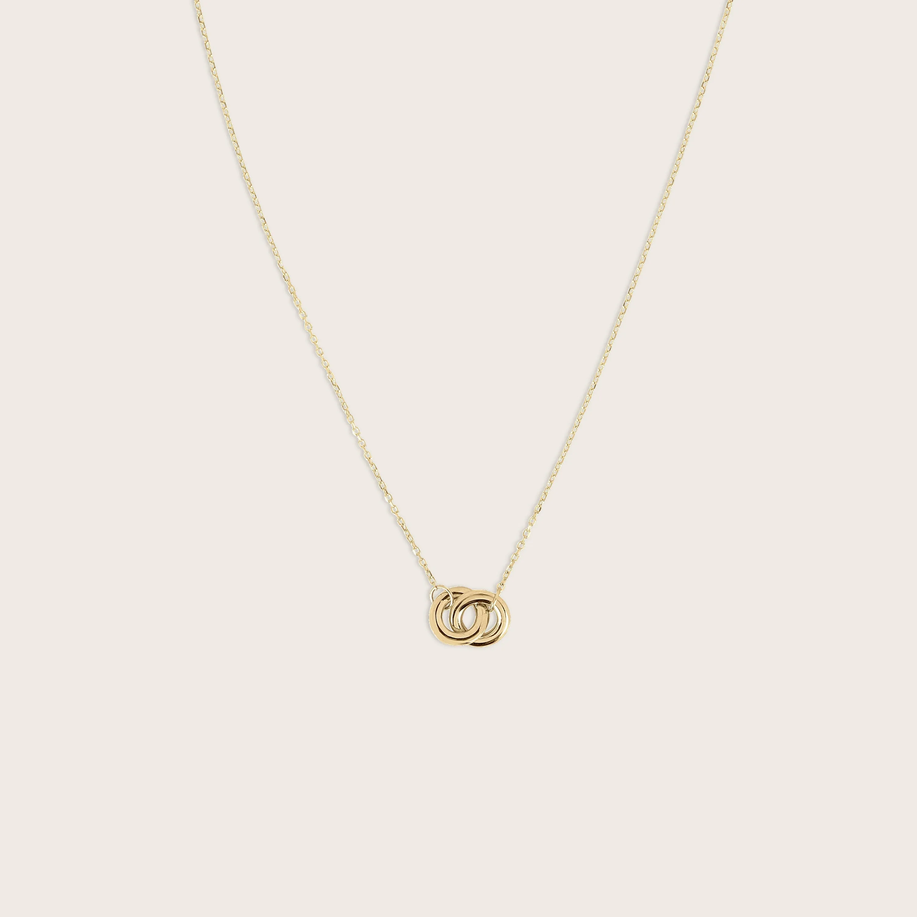 14k Yellow Gold Linked Circle Pendant Necklace sold by Zulily product image thumbnail 4
