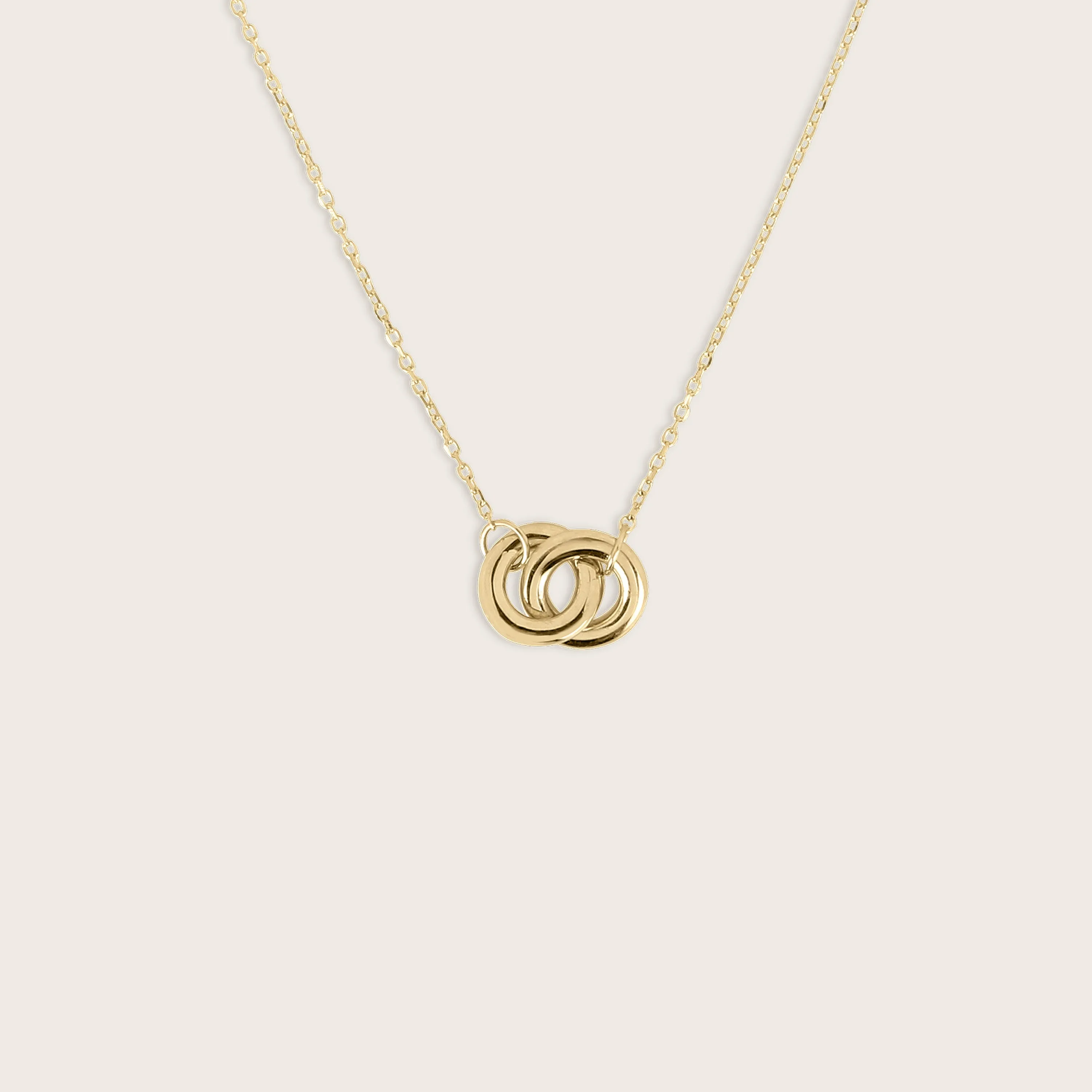 14k Yellow Gold Linked Circle Pendant Necklace sold by Zulily