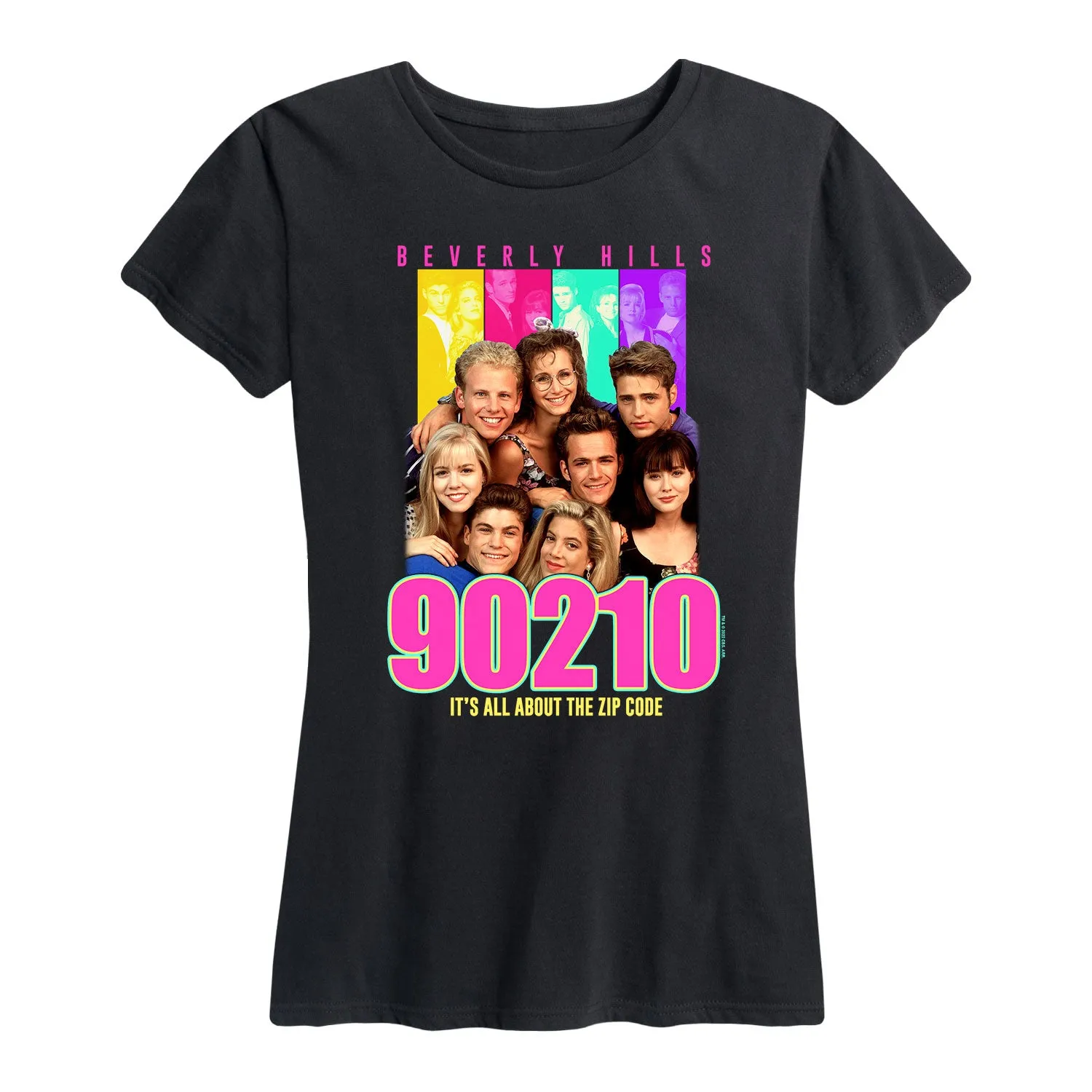 Beverly Hills 90210 - Group Logo - Women's Short Sleeve Graphic T-Shirt sold by Zulily