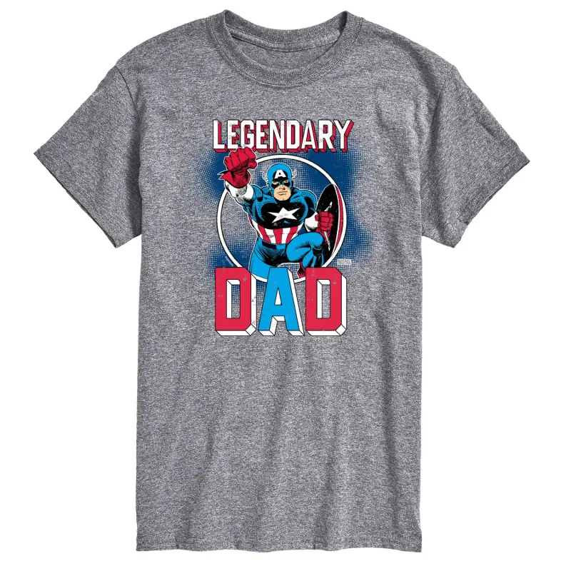 Marvel - Dad Captain America - Men's Short Sleeve Tee made by Marvel