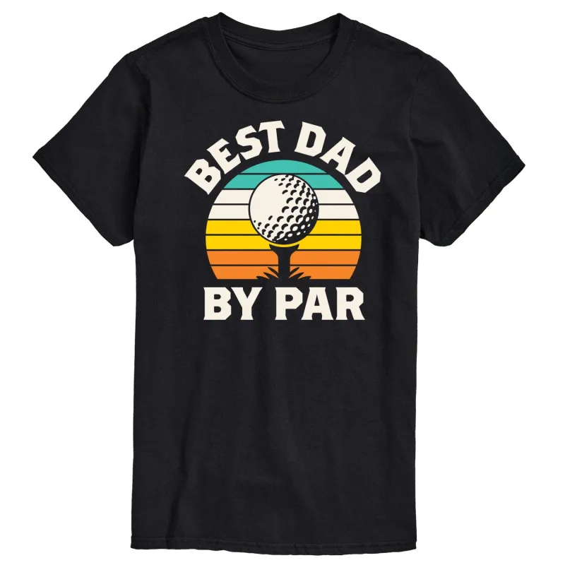 Instant Message - Best Dad By Par  - Men's Short Sleeve Graphic T-Shirt made by Zulily
