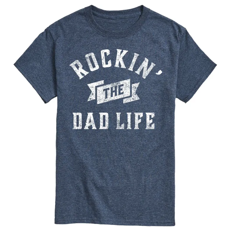 Instant Message - Rockin Dad Life - Father's Day Gift - Men's Short Sleeve Graphic T-Shirt made by Zulily
