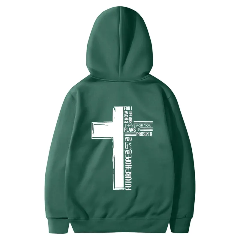 Christian Hoodies for Men Cross Graphic Drawstring Long Sleeve Pullovers Comfortable Casual Hoodies with Pockets Oversized Crewneck Sweatshirt MenGreenXXXL made by Zulily