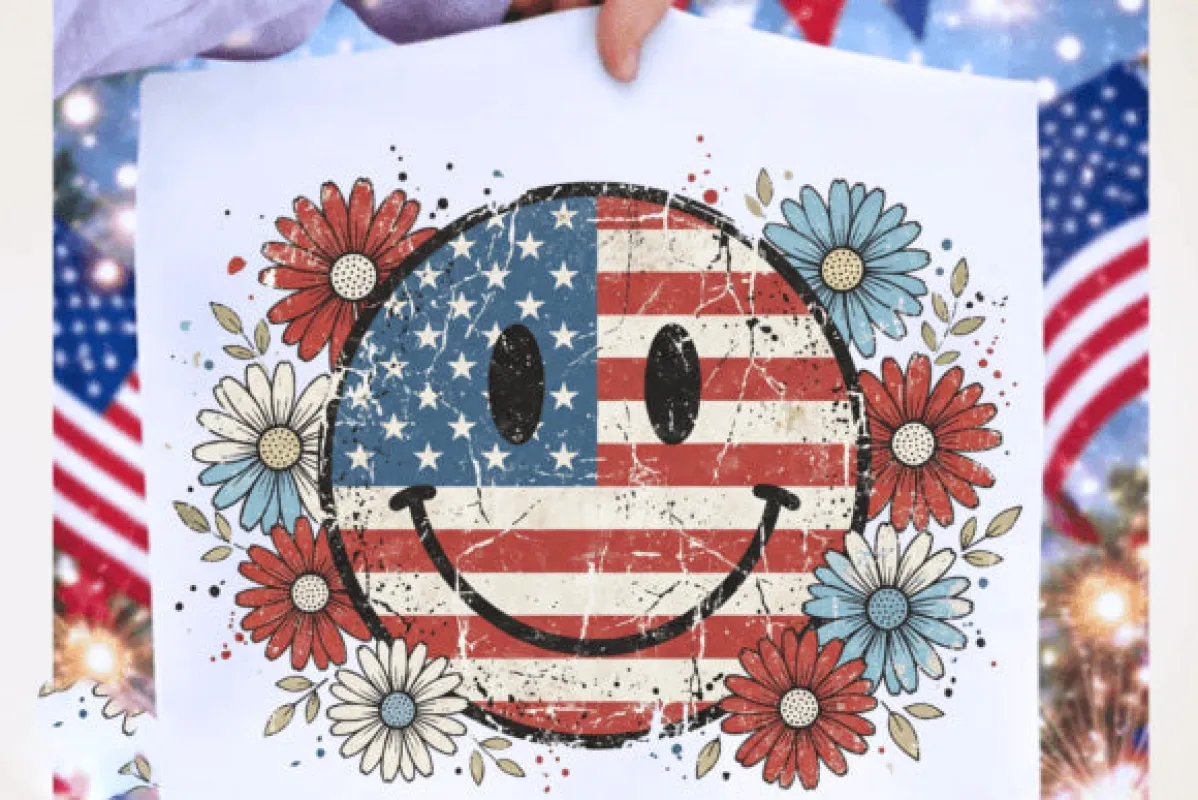 Flag Smiley Graphic Tee made by Zulily
