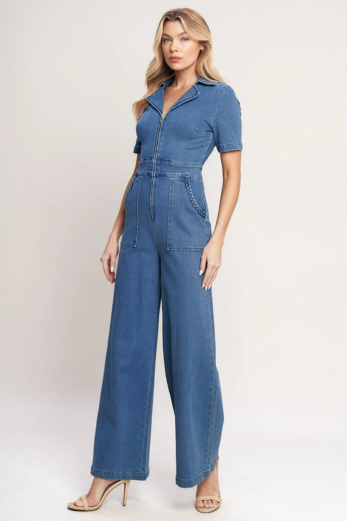Catch Your Gaze Denim Jumpsuit sold by Zulily product image thumbnail 3