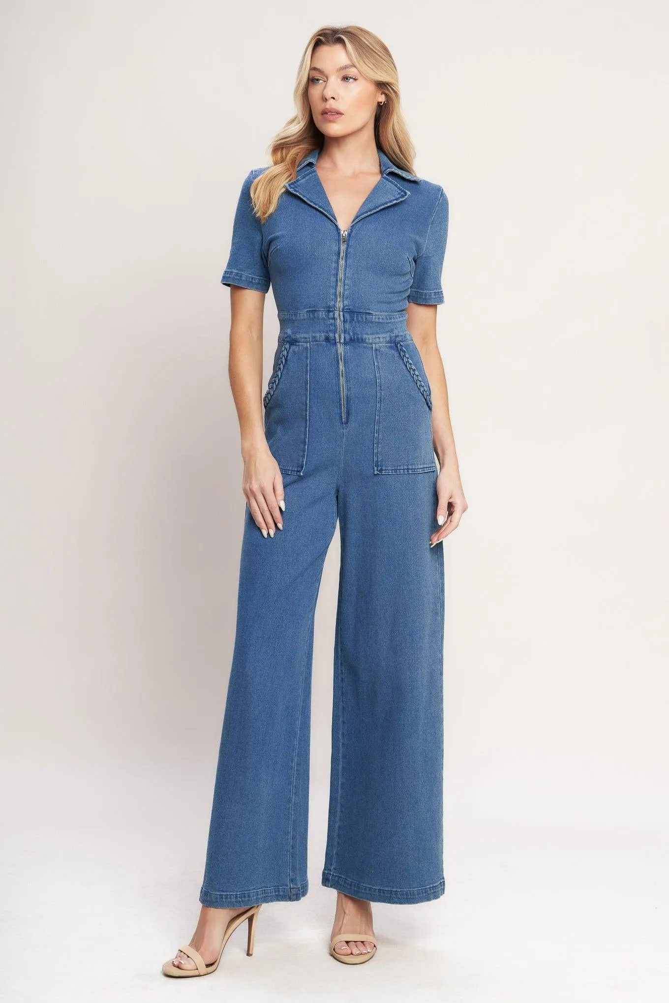 Catch Your Gaze Denim Jumpsuit sold by Zulily product image thumbnail 4