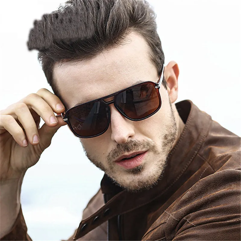 Oversized Sunglasses Men Polarized Mirror Goggles Driving Sun Glasses sold by Zulily product image thumbnail 2