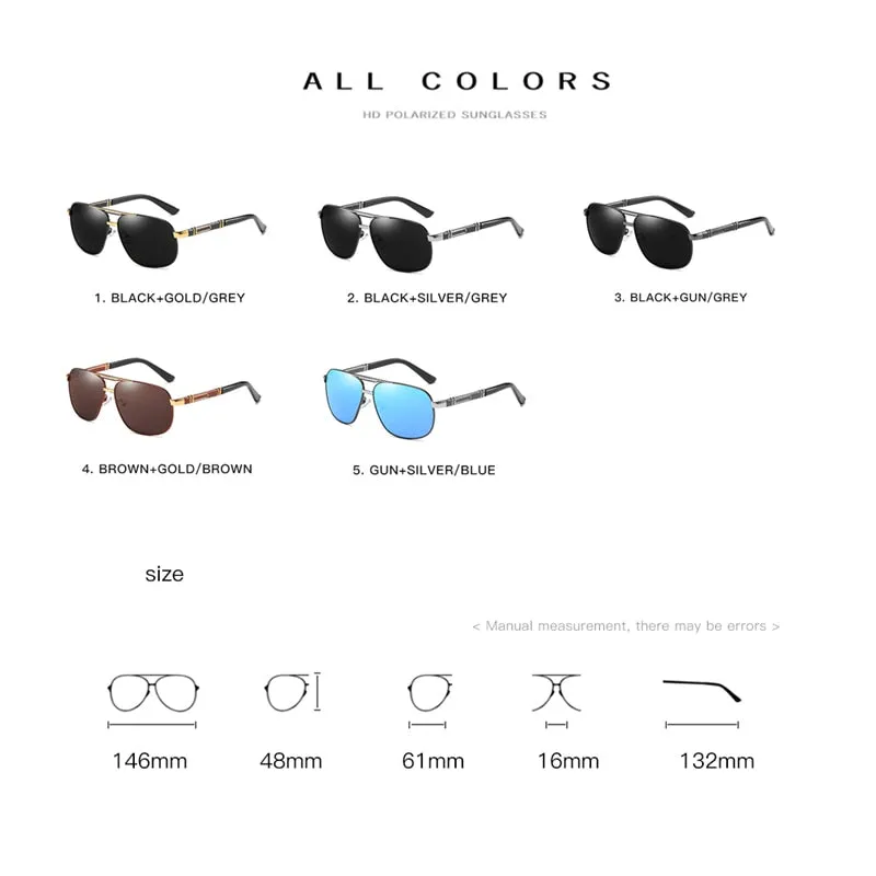 Polarized Glasses for Driving Male Sunglass Brand Designer Black Sun Glasses sold by Zulily product image thumbnail 5