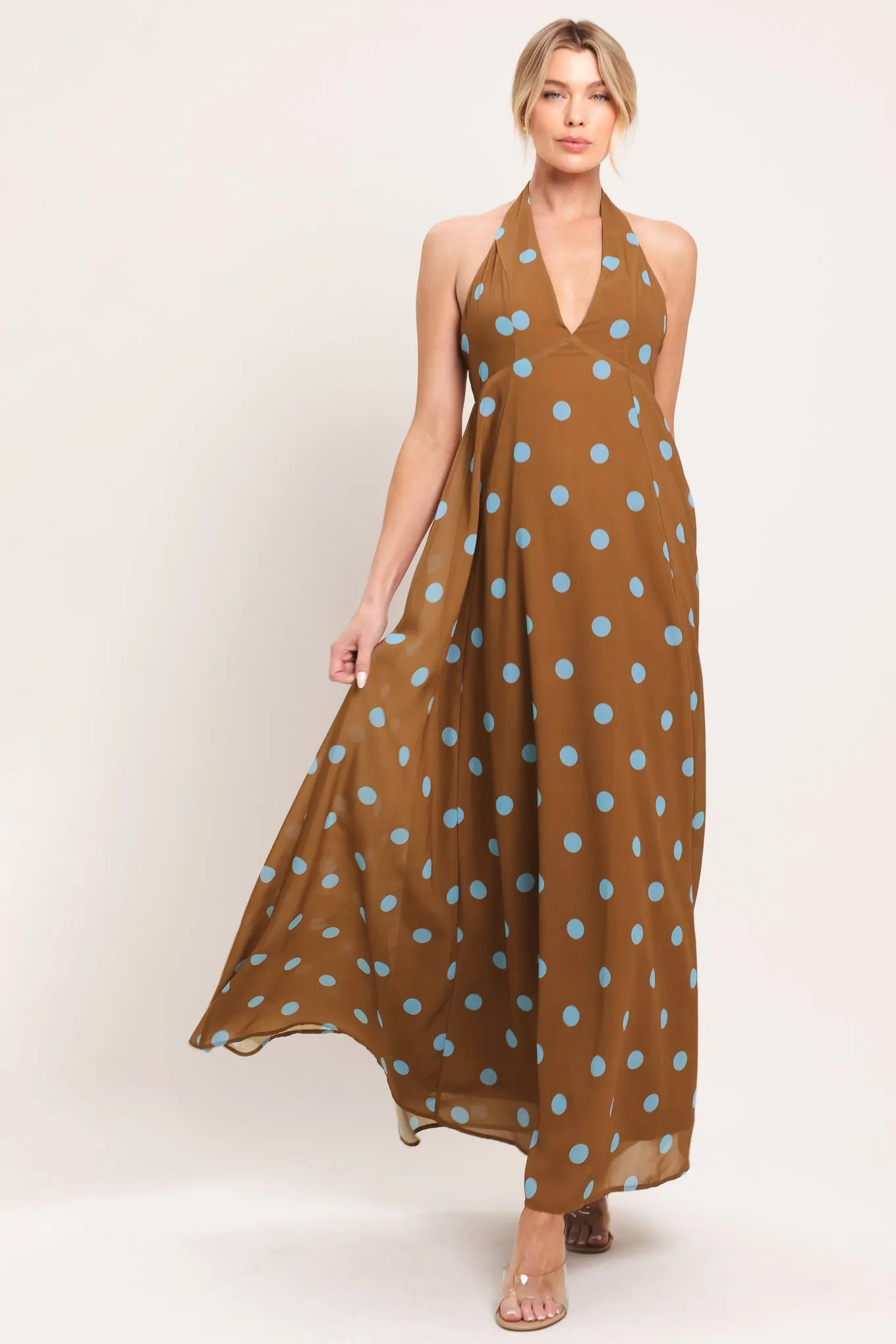 Dotty Love Woven Midi Dress sold by Zulily product image thumbnail 4