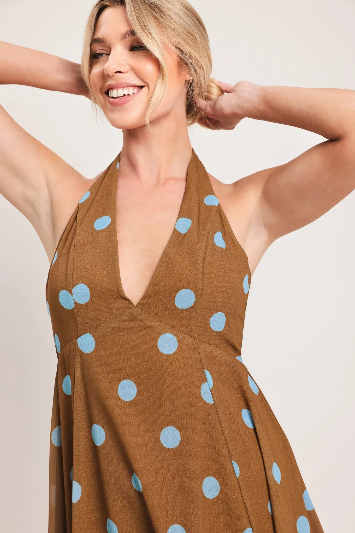 Dotty Love Woven Midi Dress sold by Zulily product image thumbnail 5