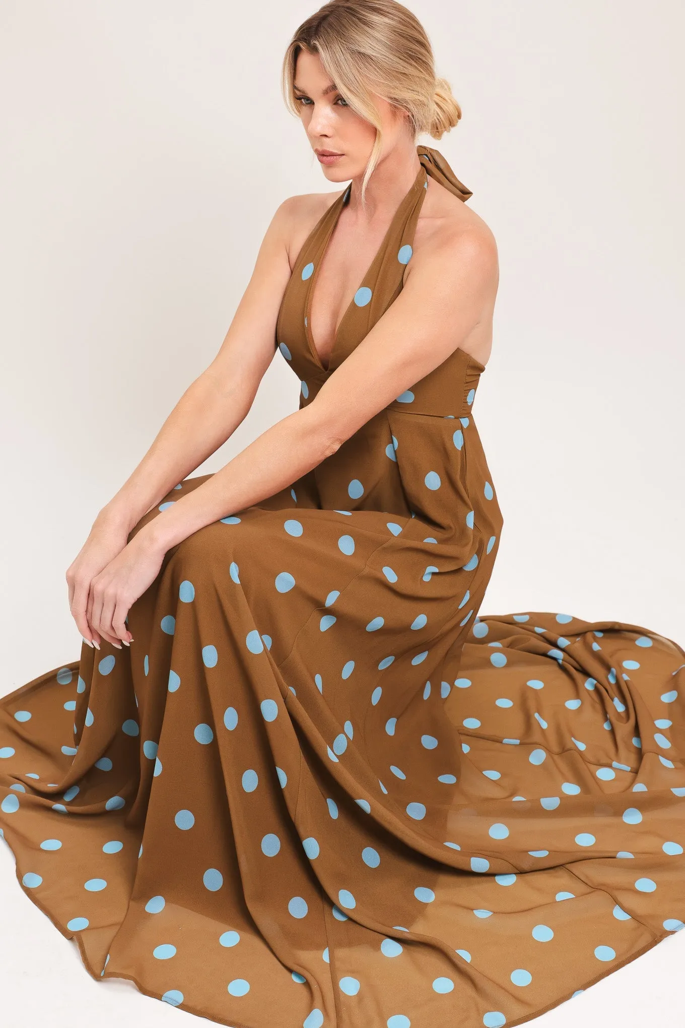 Dotty Love Woven Midi Dress sold by Zulily product image thumbnail 3