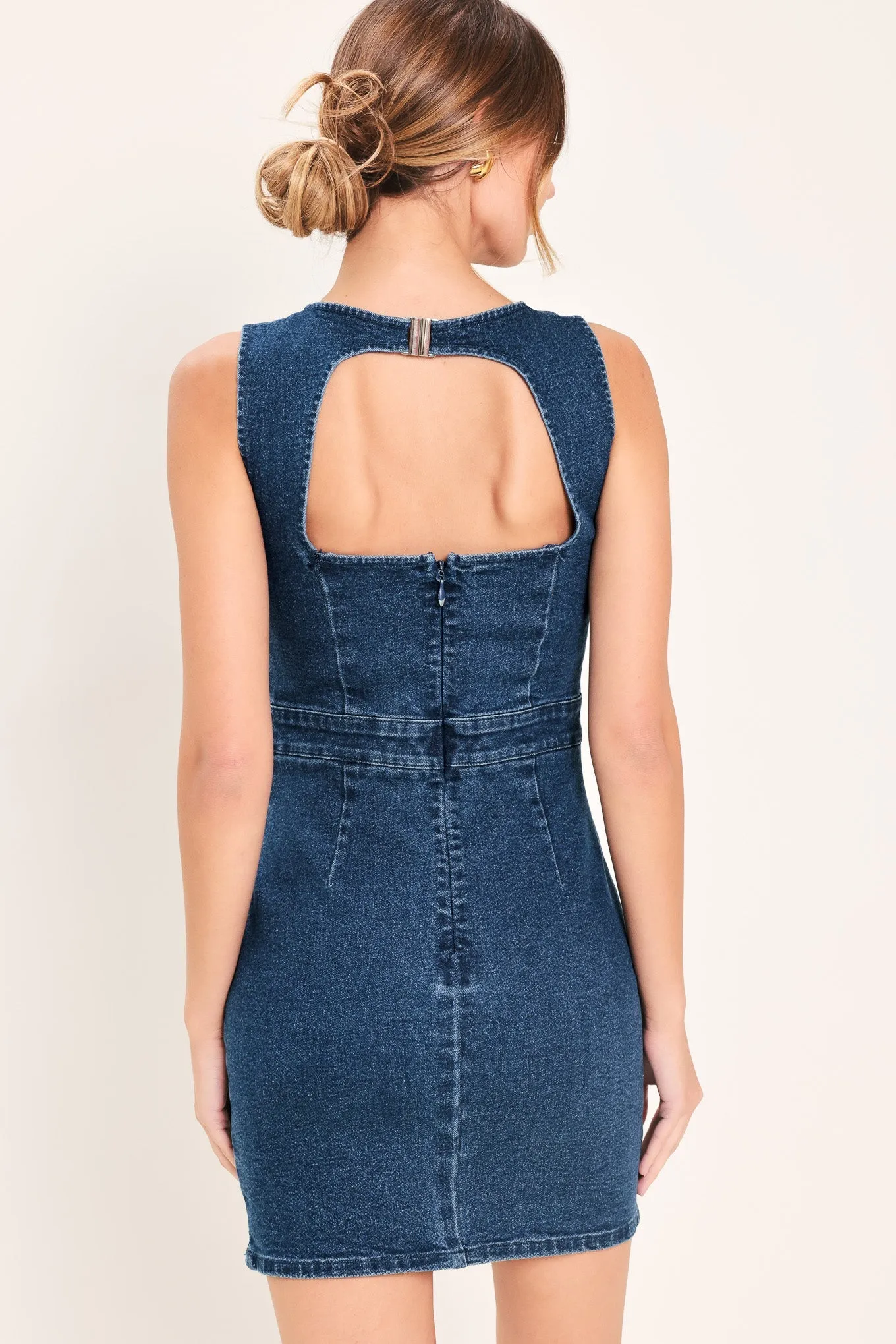 Classic Denim Mini Dress sold by Zulily product image thumbnail 2