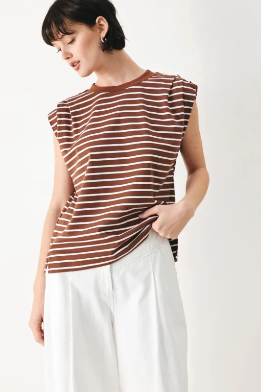 Everyday Cool Strip Knit Top made by Flying Tomato